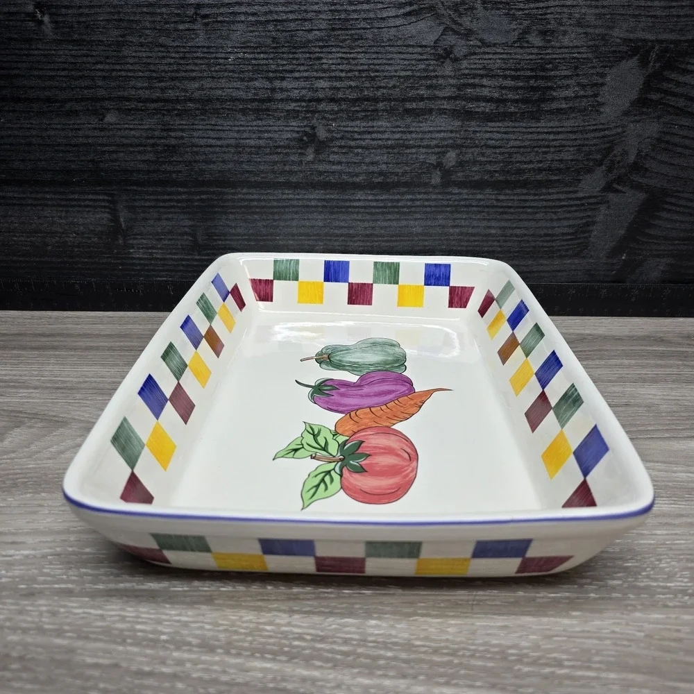 Vintage Rare TABLETOPS VERDURA Casserole Dish - Large Baking Beautiful